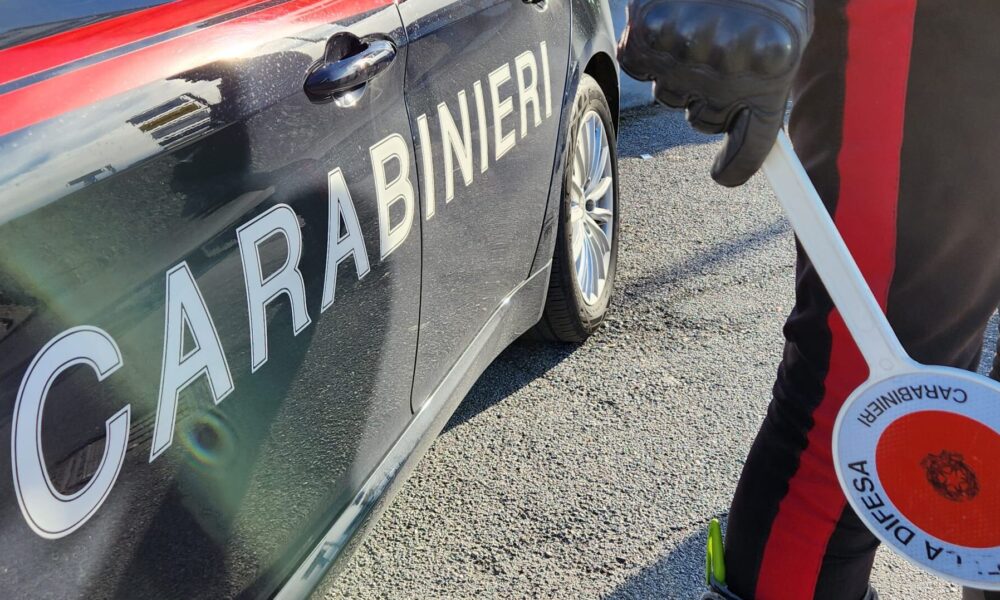 Posto di blocco dei Carabinieri - arresto