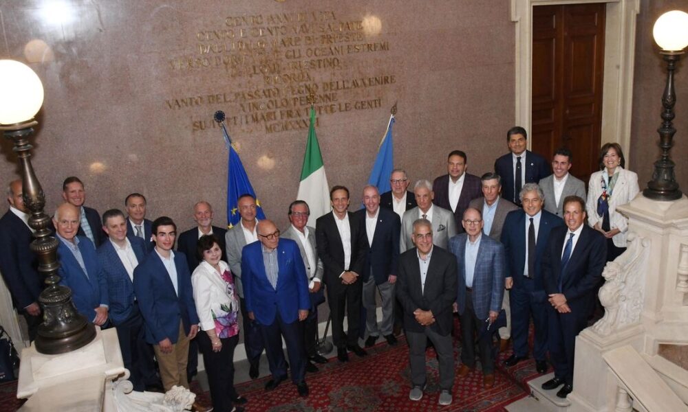 Il governatore Fedriga con la delegazione del Niaf - Relazioni Italia-USA, Fedriga accoglie la delegazione della Niaf