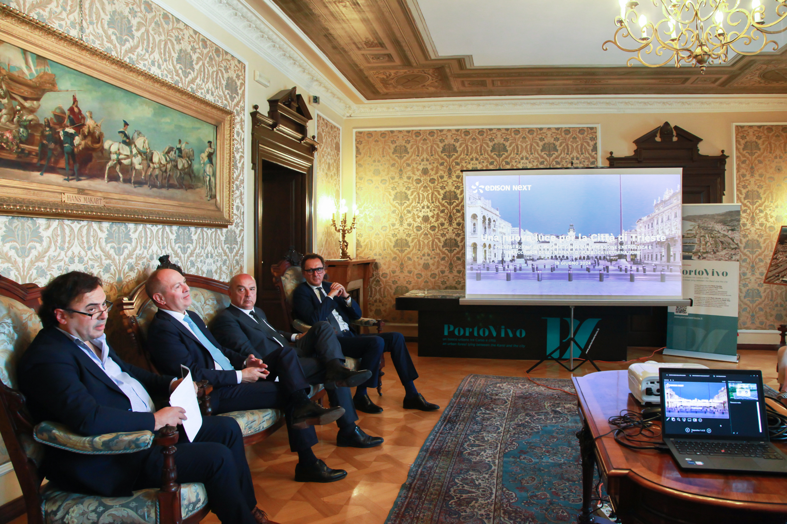 Salotto azzurro: presentazione del progetto "illuminazione pubblica" a Trieste -Edison