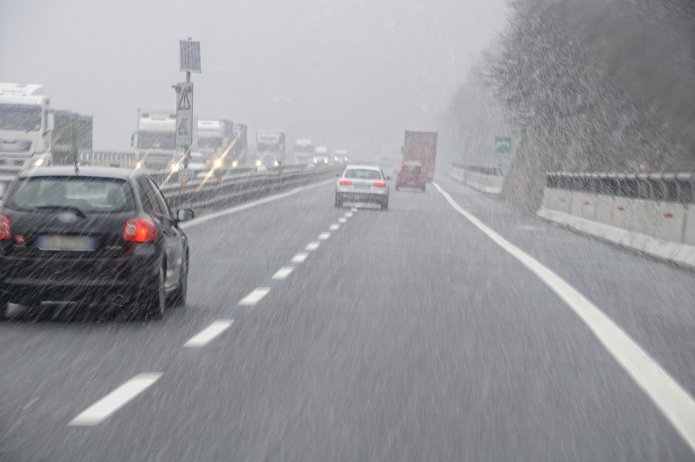 Maltempo in autostrada