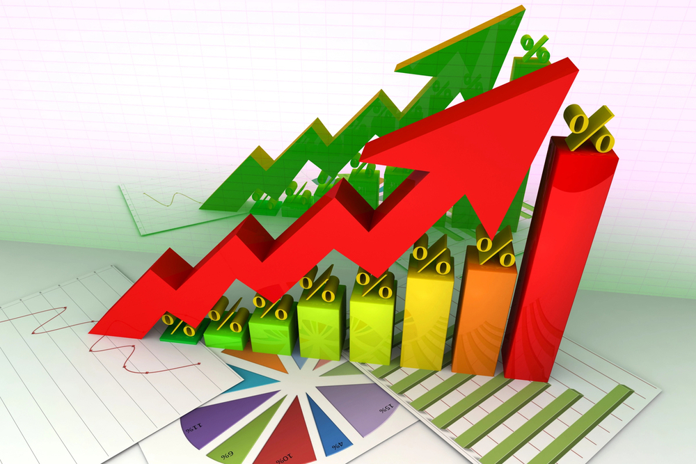 Grafico di aumento - Cresce dell'8,2% la spesa in beni durevoli in FVG