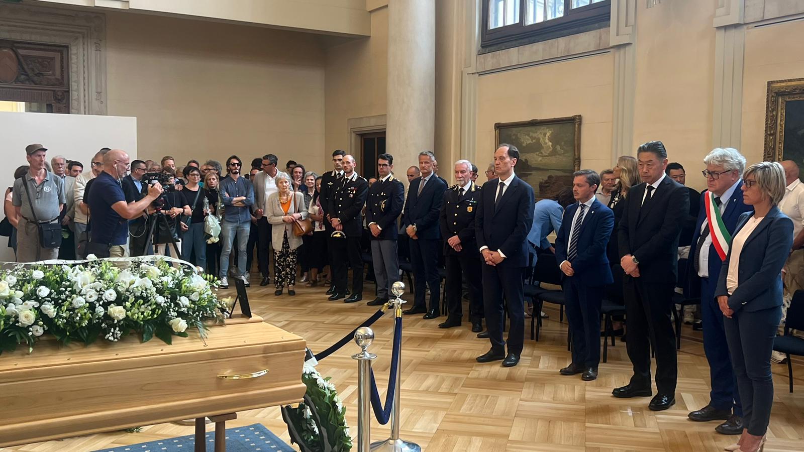 La cerimonia a palazzo d'Aronco per celebrare Shimpei Tominaga - La Regione FVG unita nel dolore per Shimpei Tominaga