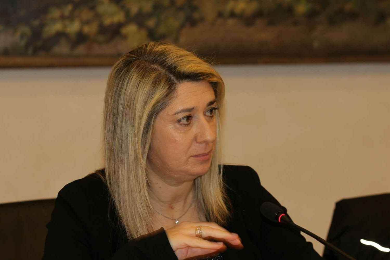 L'assessore regionale alle Infrastrutture e territorio Cristina Amirante - Sicurezza stradale, nuova rotonda e parcheggio al casello della A23 a Gemona