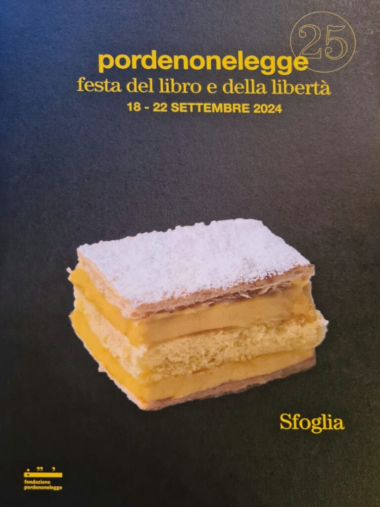 Manifesto che caratterizzerà la 25esima edizione di Pordenonelegge