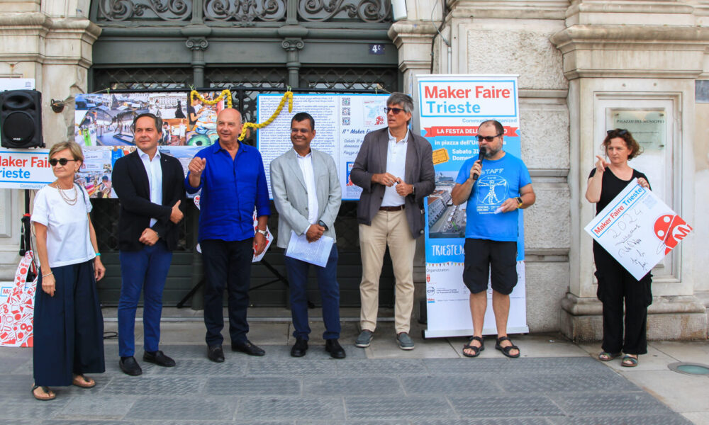 Roberto Dipiazza alla presentazione della Maker Faire Trieste