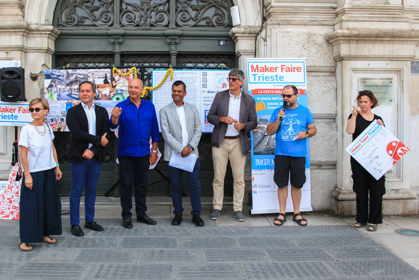 Roberto Dipiazza alla presentazione della Maker Faire Trieste