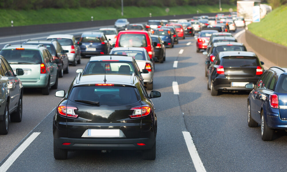 Traffico in autostrada - bollino nero