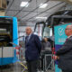 Roberto Dipiazza alla presentazione dei nuovi autobus elettrici