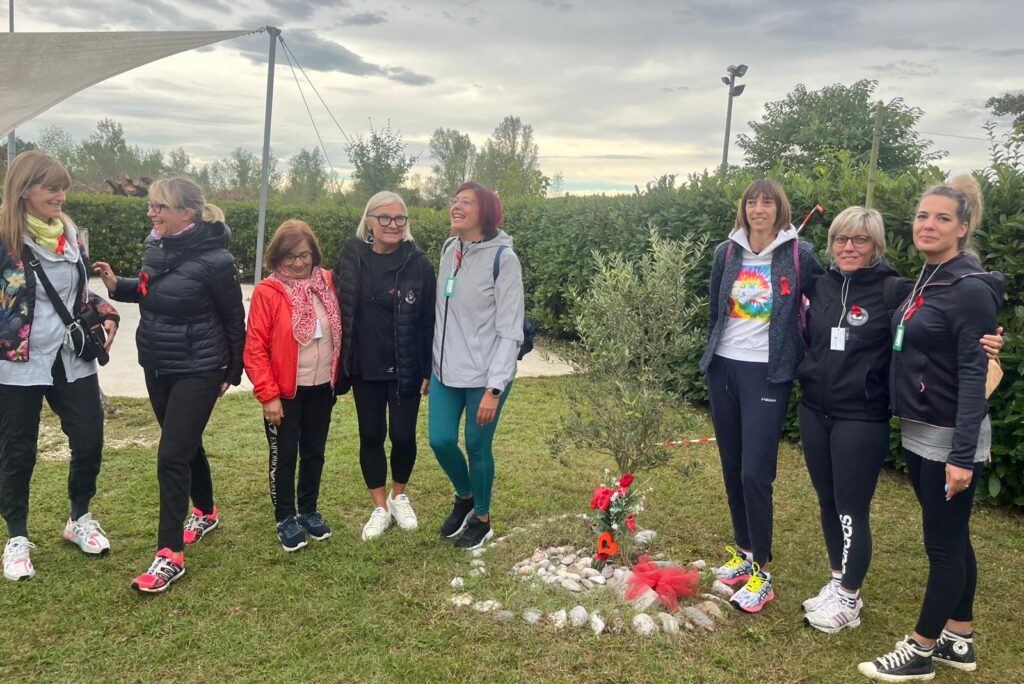 Foto di gruppo con l'assessore Zilli per la "Marcia con il cuore"