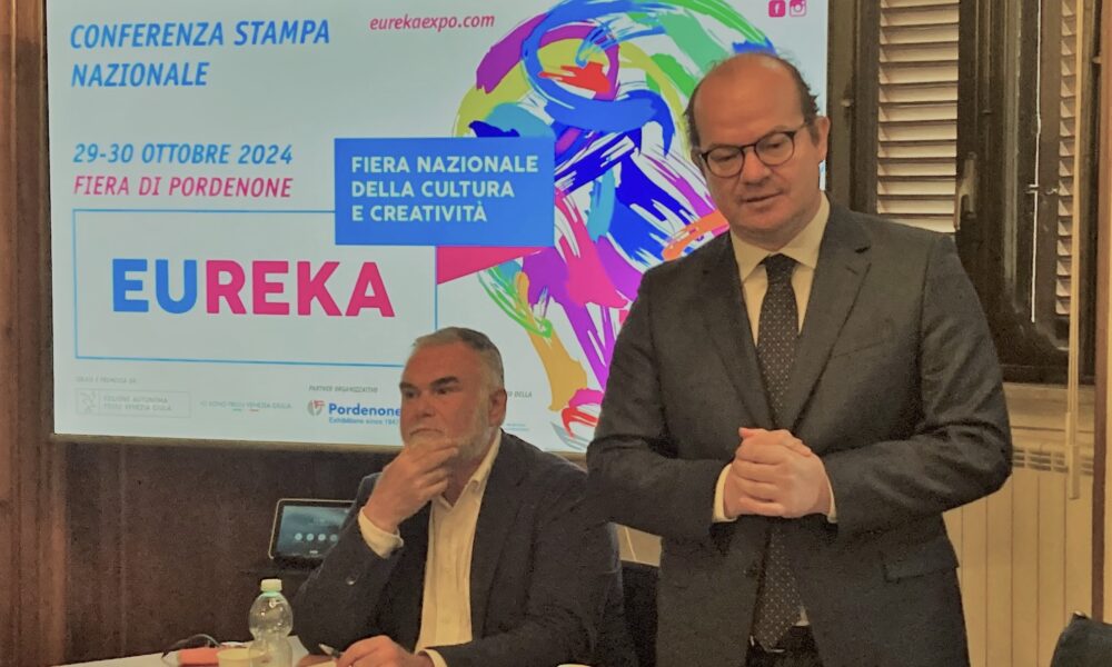 Il vice presidente del Friuli-Venezia Giulia Mario Anzil alla presentazione di Eureka a Roma - Eureka 2024, Pordenone diventa vetrina delle imprese creative italiane