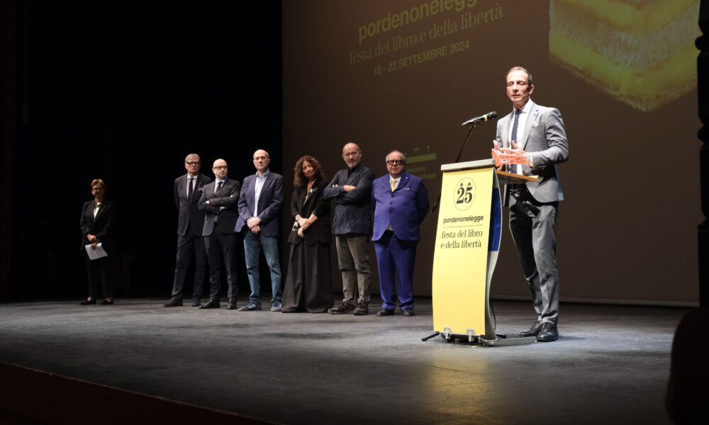 L'intervento del governatore Massimiliano Fedriga alla cerimonia di inaugurazione di Pordenonelegge