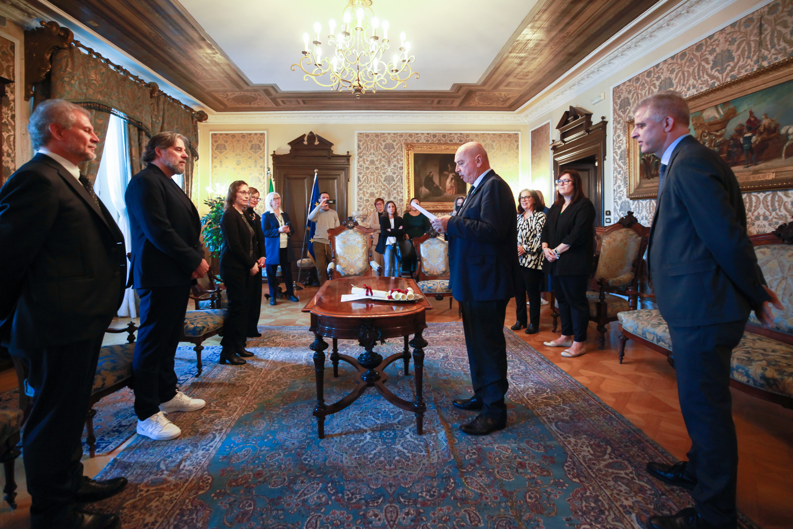 Roberto Dipiazza premia il personale del Comune di Trieste - Museo LETS