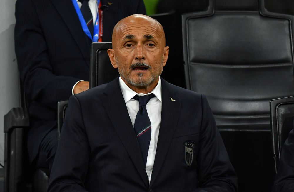 Luciano Spalletti sulla panchina dell'Italia