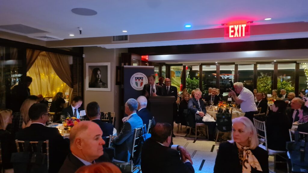 Il governatore Fedriga all'evento del Cafè Milano di Washington