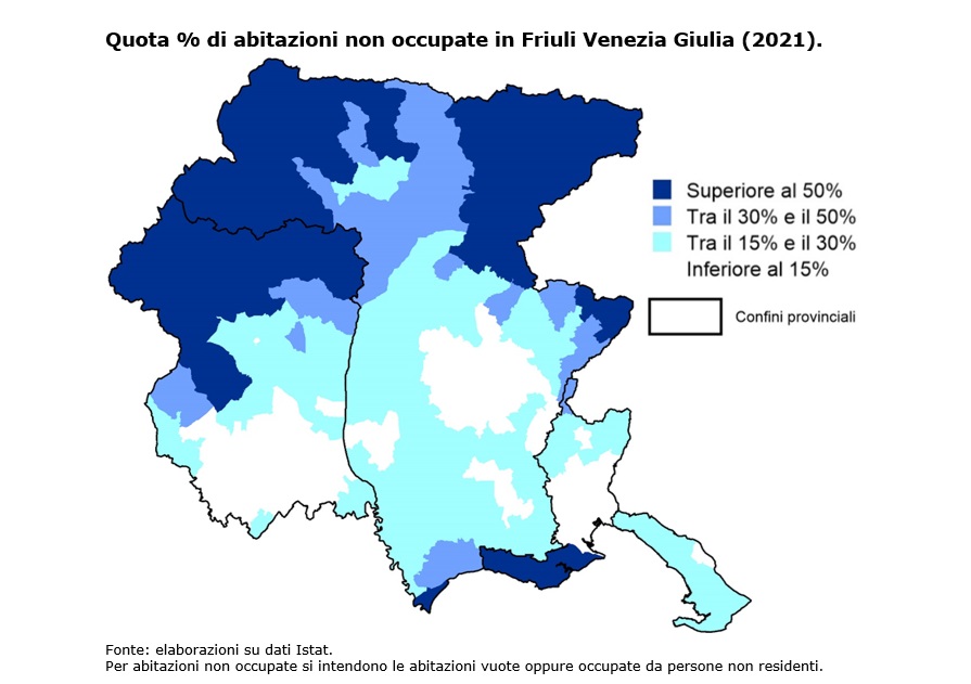 Abitazioni vuote FVG