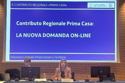 Cristina Amirante alla presentazione della nuova modalità online per l'edilizia agevolata