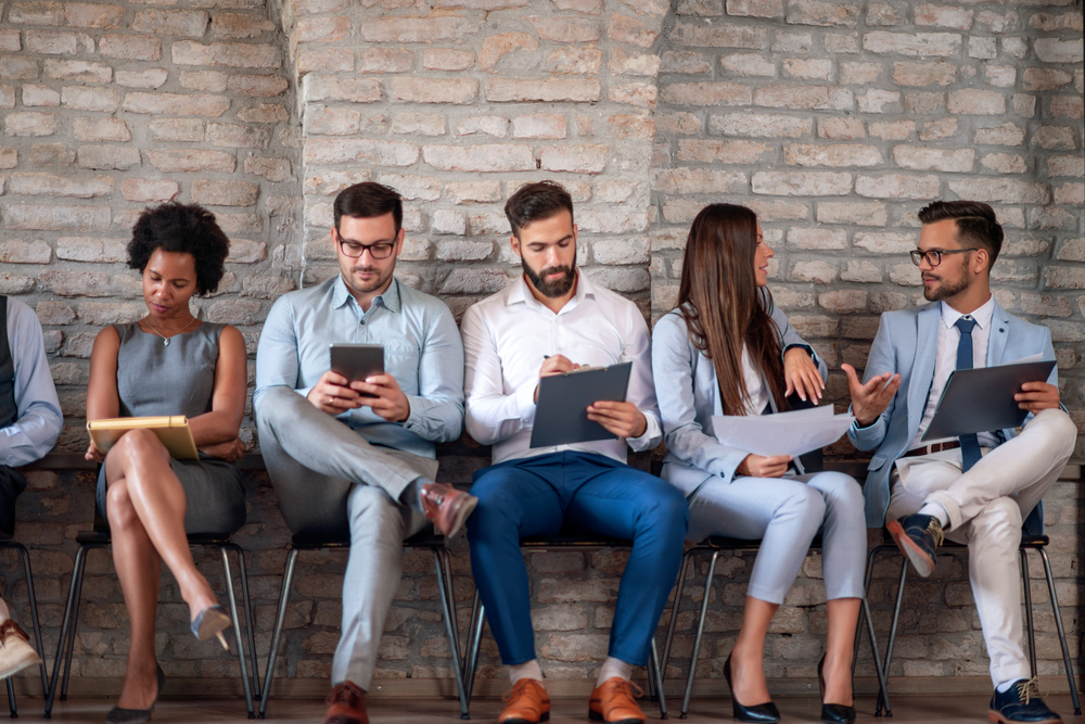 Persone in attesa di colloquio di lavoro