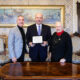 Roberto Dipiazza con Maria Paola Pagnini e Piero Camber alla consegna del premio “Eccellenze Europee”