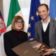 Il governatore del FVG Massimilano Fedriga con la governatrice della Voivodina Maja Gojkovic