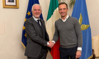 Il governatore Massimiliano Fedriga con il neopresidente di Confindustria Udine Luigino Pozzo