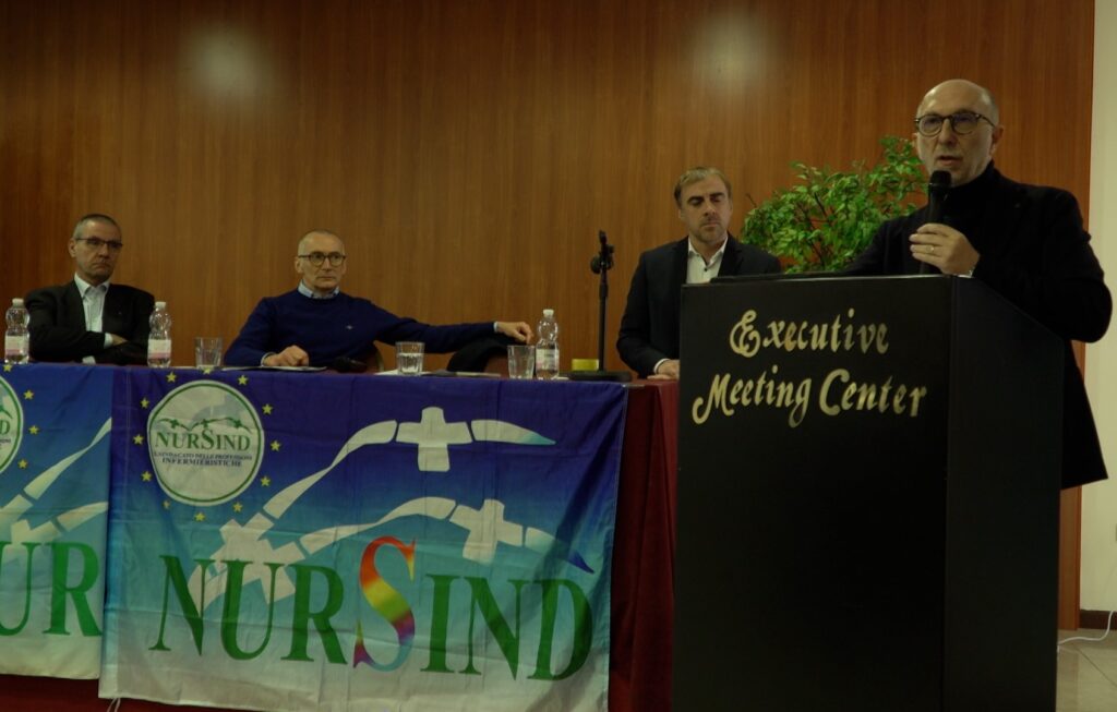 L'intervento dell'assessore regionale alla Salute Riccardo Riccardi al convegno del Nursind tenutosi a Udine