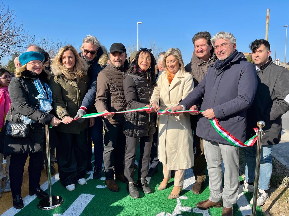 Il taglio del nastro del primo lotto della ciclovia FVG2/d