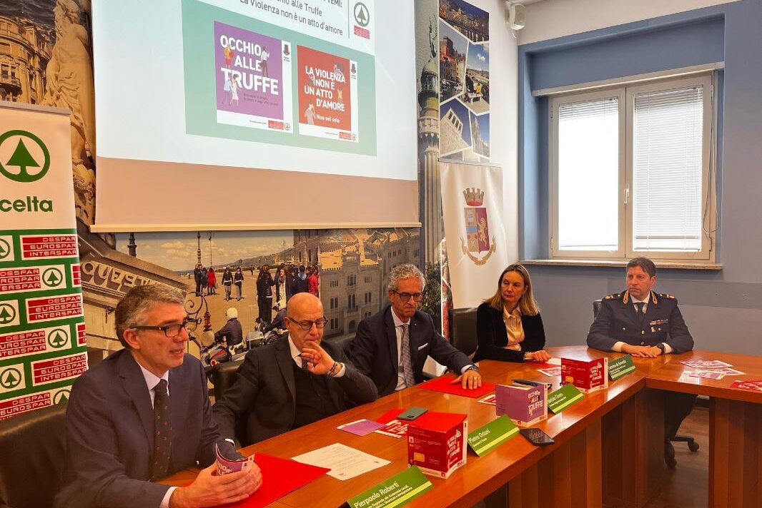 L'intervento dell'assessore alla Sicurezza Pierpaolo Roberti nel corso della presentazione della collaborazione tra la Polizia di Stato e la Despar Nord