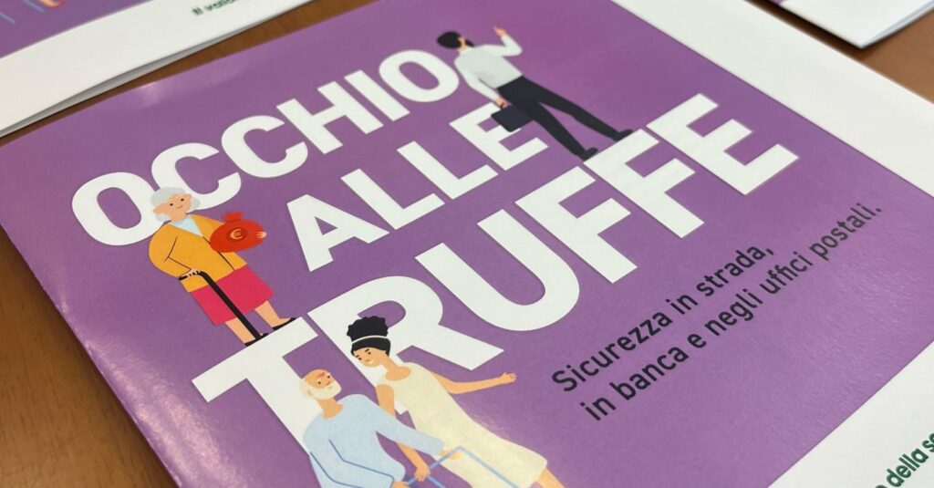 L'opuscolo "Occhio alle truffe"