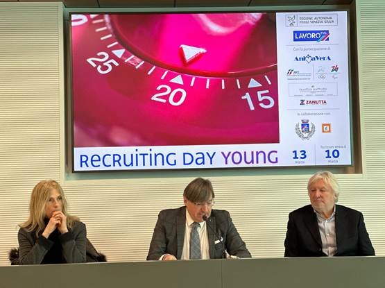 Un momento della presentazione del Recruiting Day Young