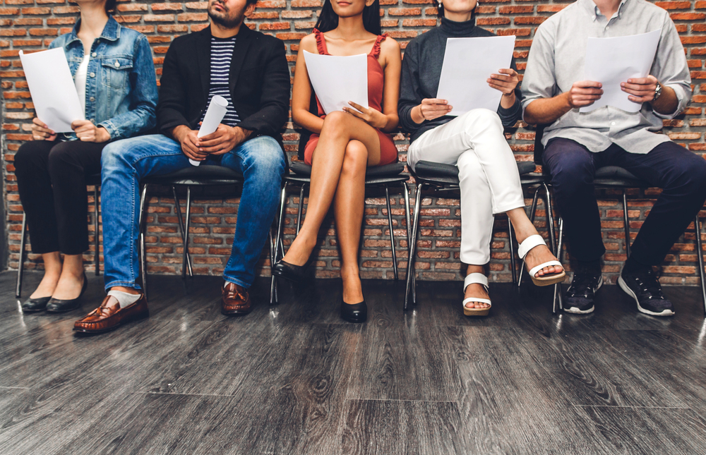 Persone in attesa di colloquio di lavoro